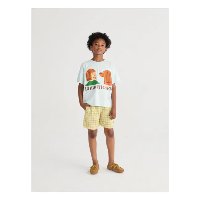 Friends T-shirt Organic cotton | Pale blue