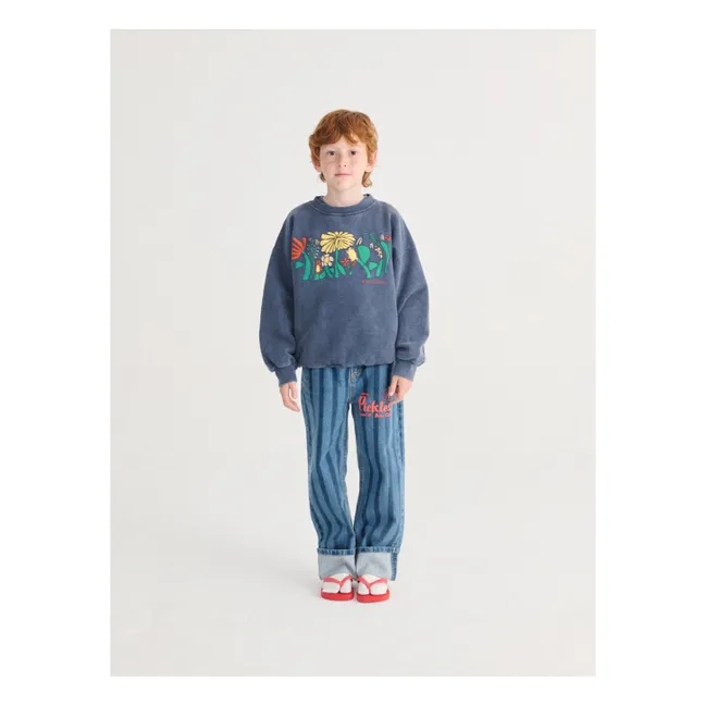 Sudadera de algodón orgánico Herbalist | Azul Marino