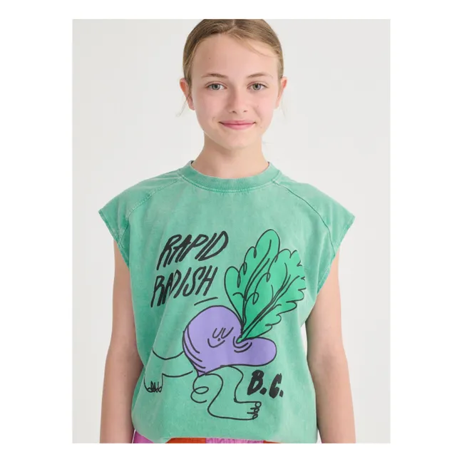 Débardeur Rapid Radish Coton Bio | Vert