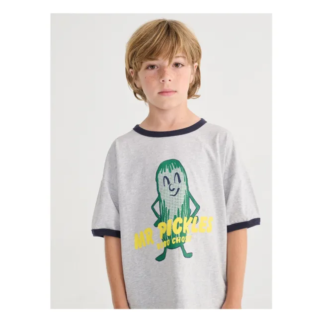 T-shirt Mr Pickles Coton Bio | Gris chiné