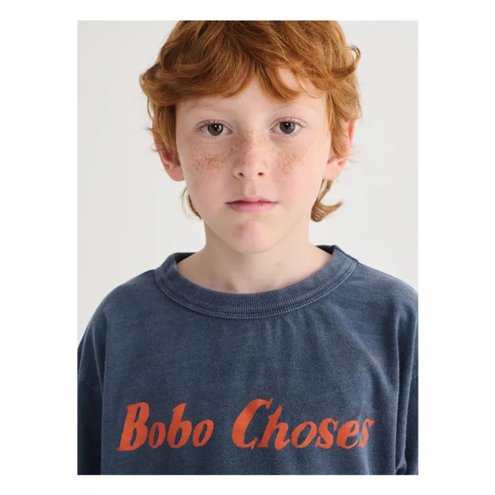 T-shirt Bobo Choses Coton Bio | Bleu marine- Image produit n°2