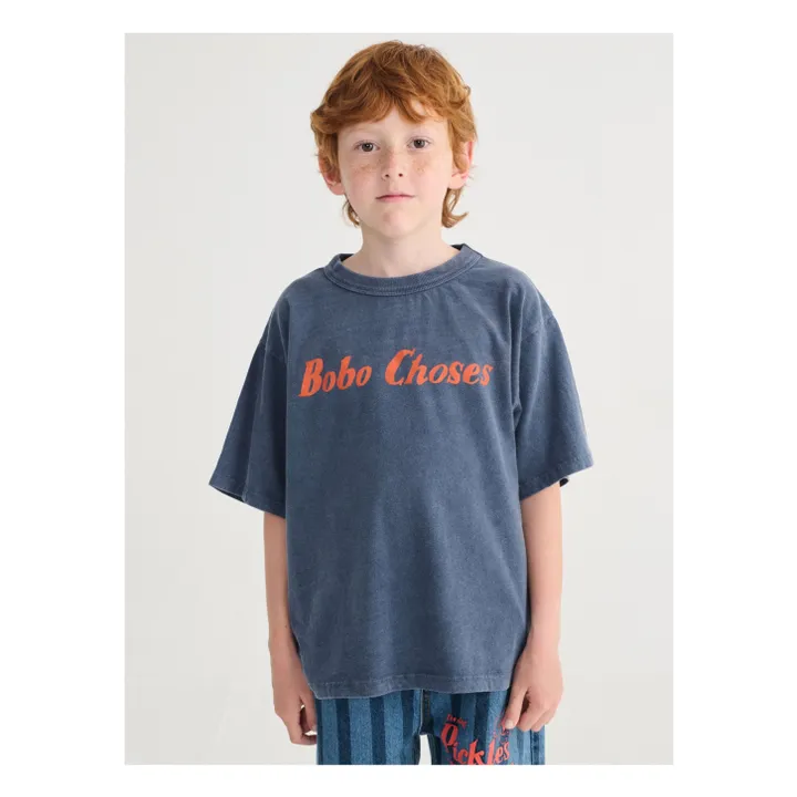T-shirt Bobo Choses Coton Bio | Bleu marine- Image produit n°1