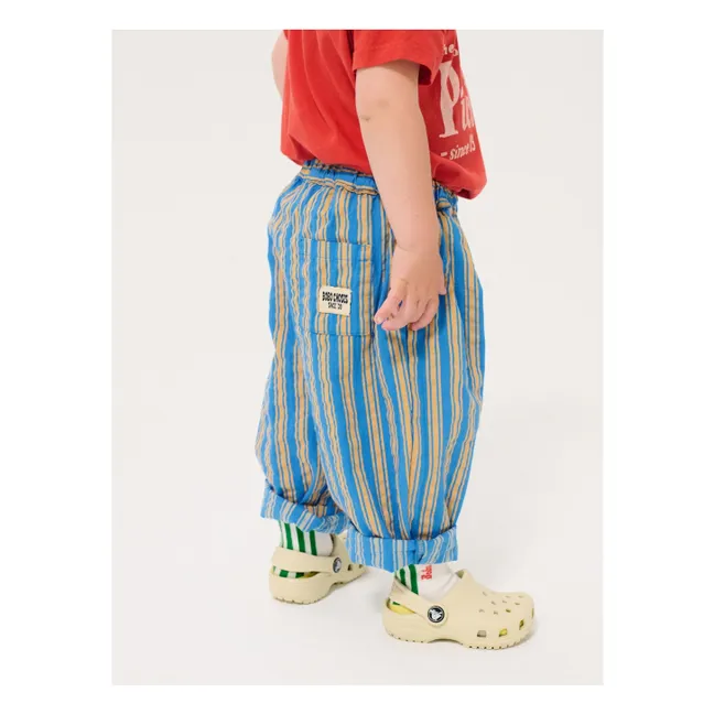 Pantalón de rayas para bebé | Azul