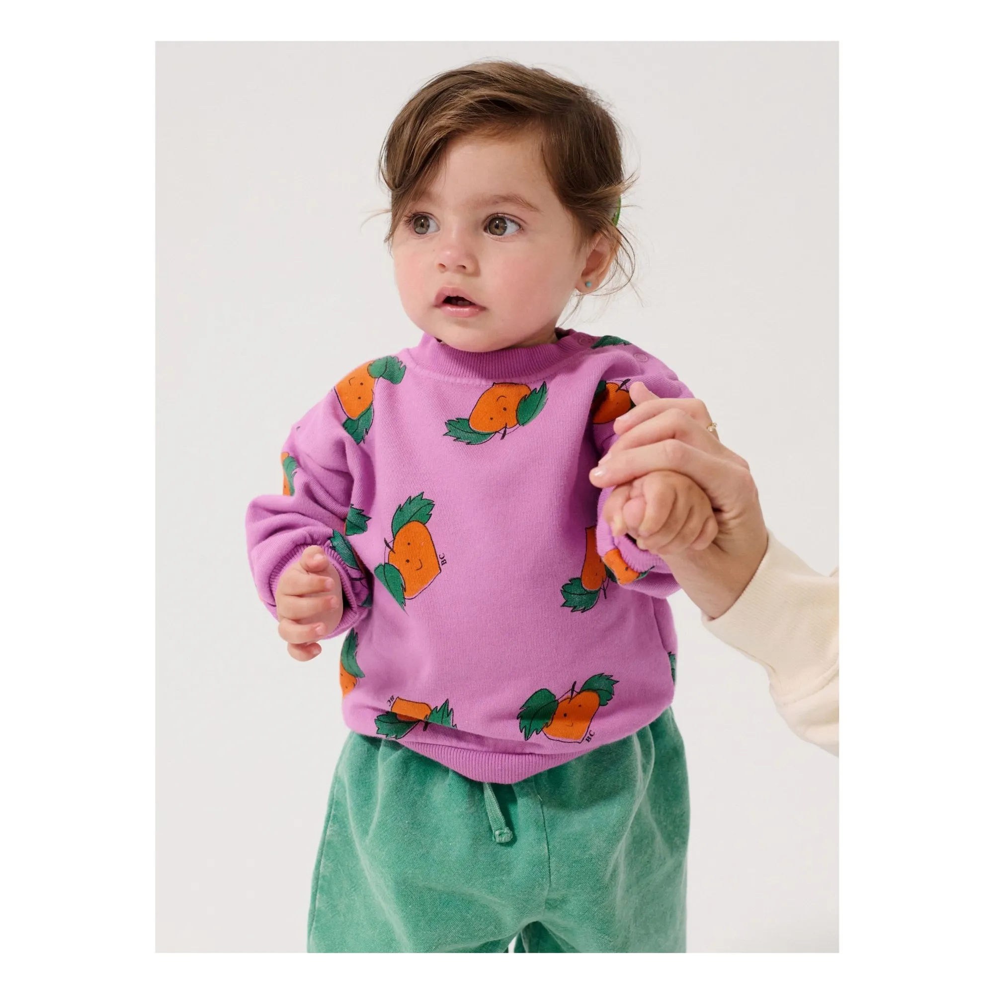 Sweat Oranges Coton Bio | Violet- Image produit n°1