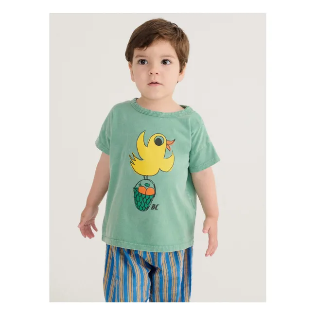 Camiseta Unwashed Bird Algodón orgánico | Verde