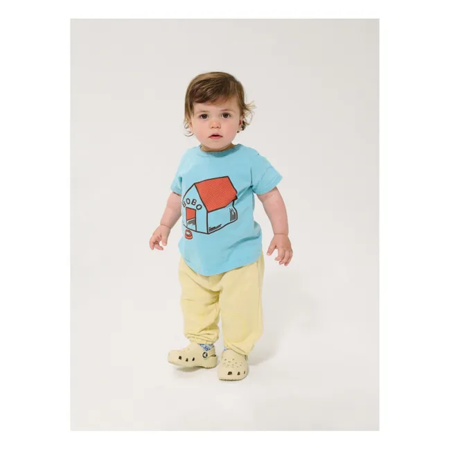 Camiseta para bebé de algodón ecológico Niche | Azul