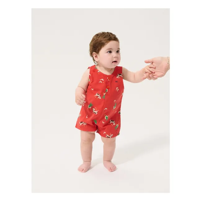 Combishort Ferme Coton Bio | Rouge