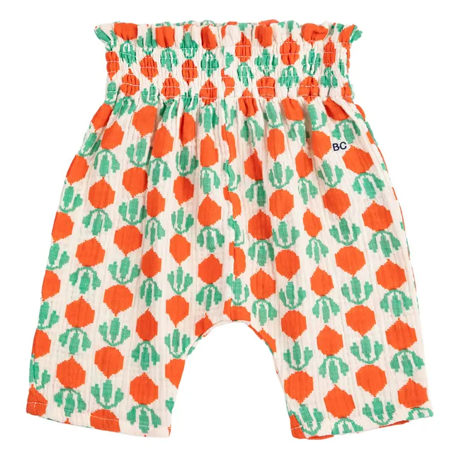 Organic Cotton Gauze Radish Pants | Ecru