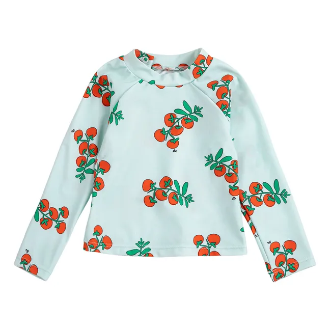 Anti-UV Tomato Recycled Fiber Baby Bath T-Shirt | Pale blue