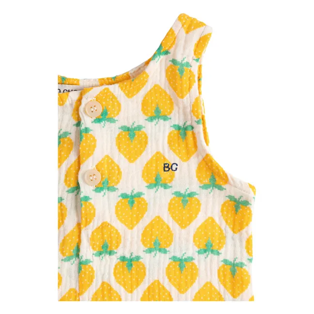 Pelele fresa Gasa de algodón orgánico | Crudo