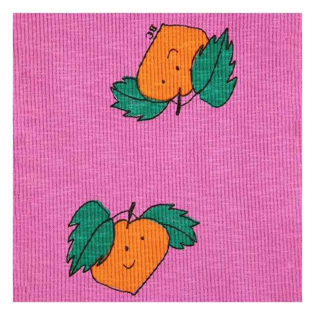 Camiseta de tirantes naranja algodón orgánico | Violeta