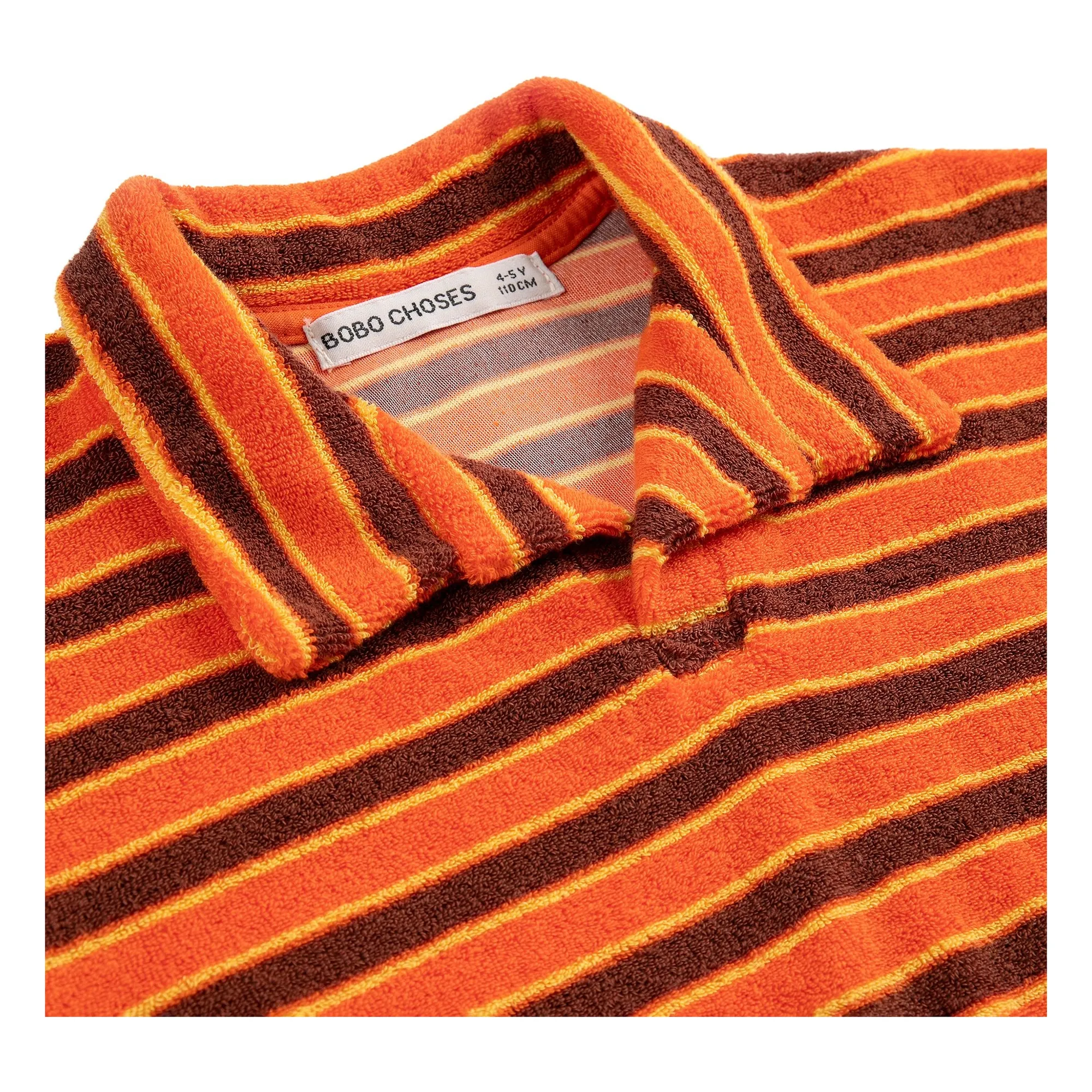 Polo Rayé Eponge | Orange- Image produit n°3