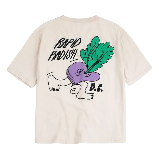 T-shirt Oversize Rapid Radish Coton Bio | Blanc