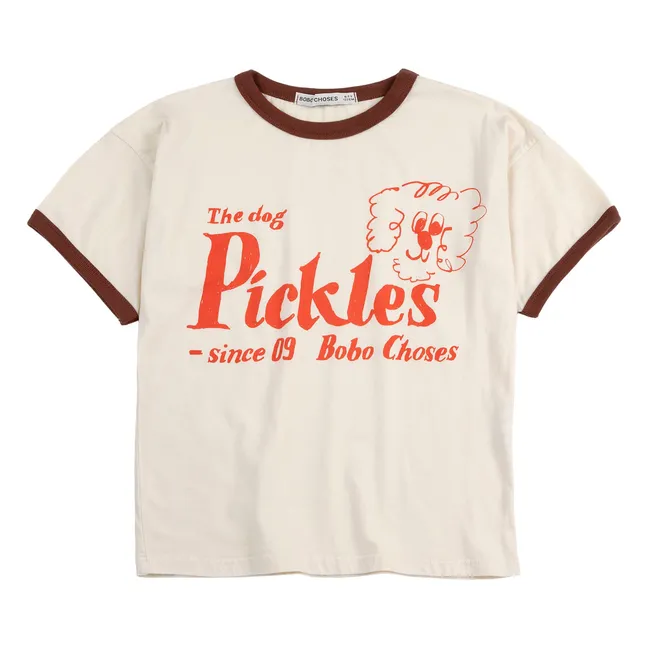 Camiseta The Dog Pickles Algodón orgánico | Blanco