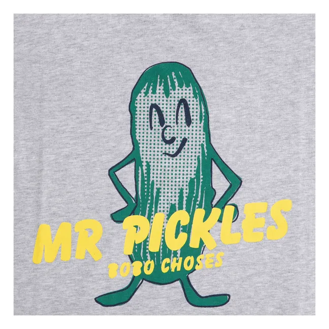 T-shirt Mr Pickles Coton Bio | Gris chiné