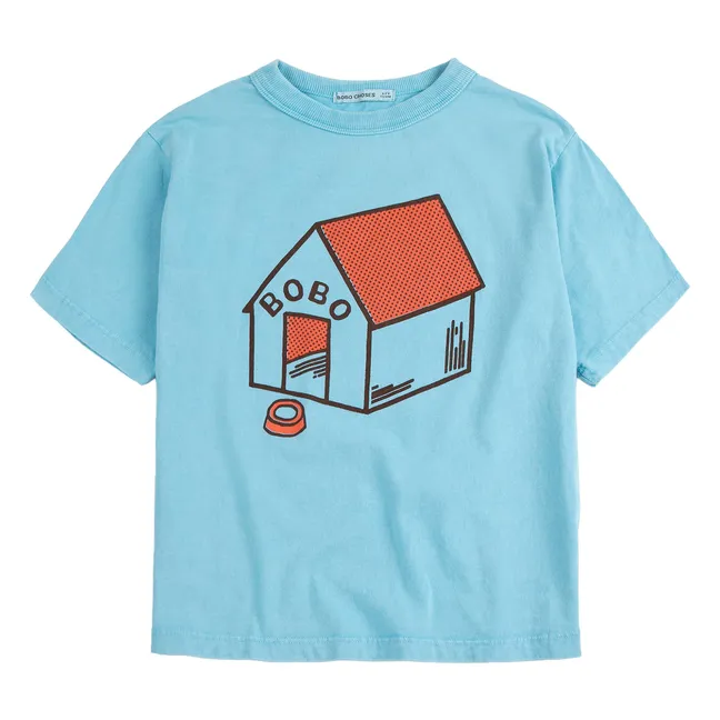 Niche organic cotton T-shirt | Blue