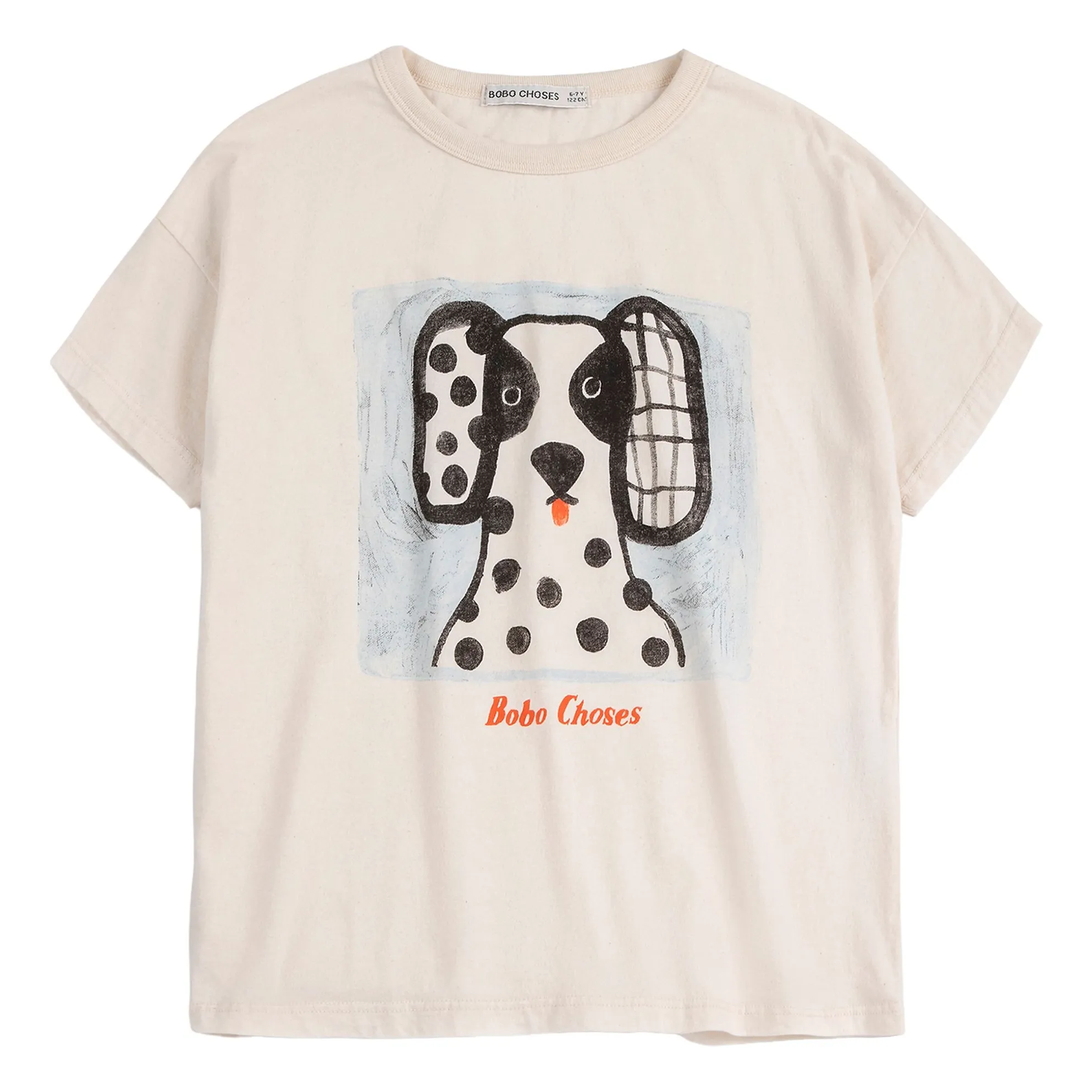 Bobo Choses Ecru Dalmatian Organic Cotton T-Shirt