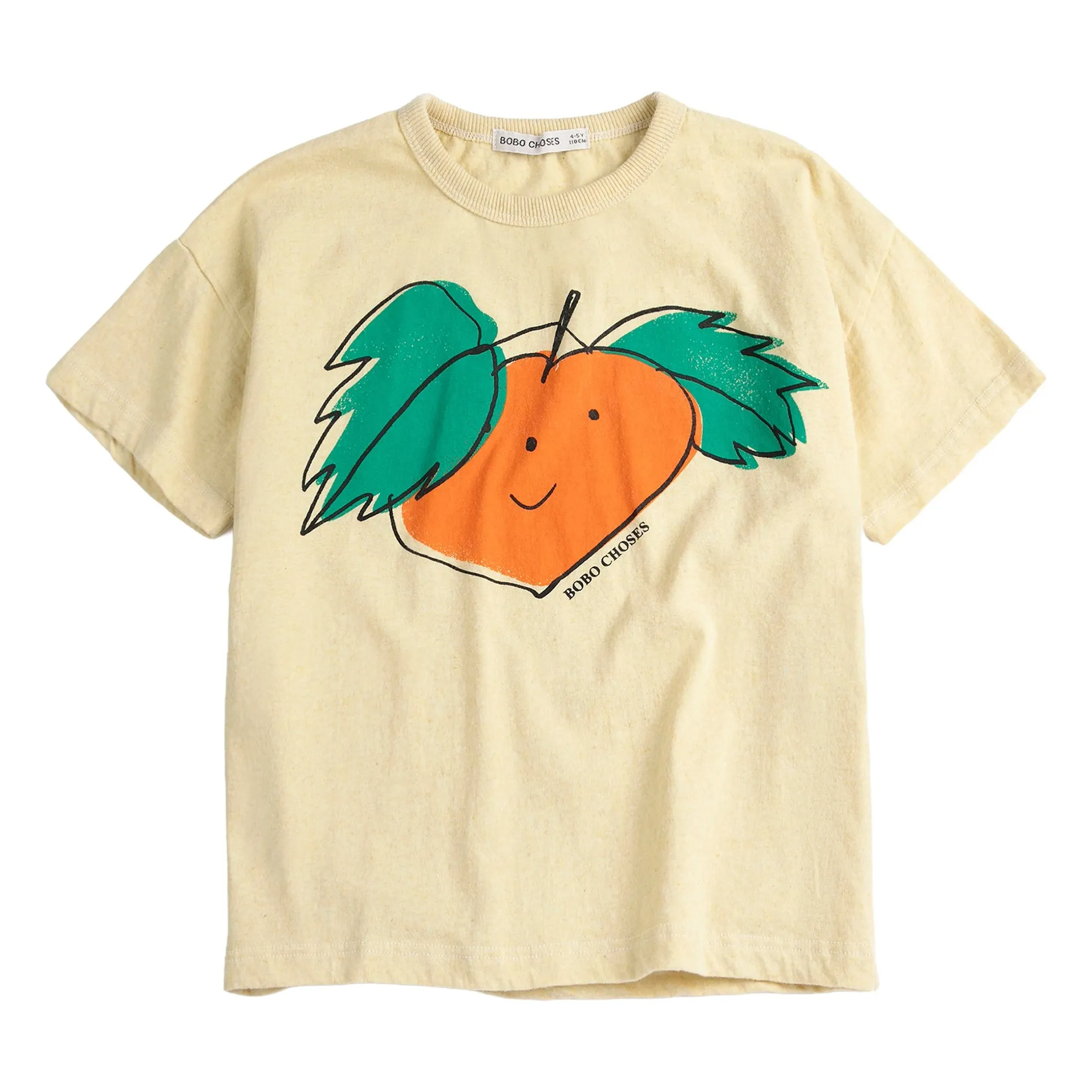 T-shirt Orange Coton Bio | Jaune- Image produit n°0