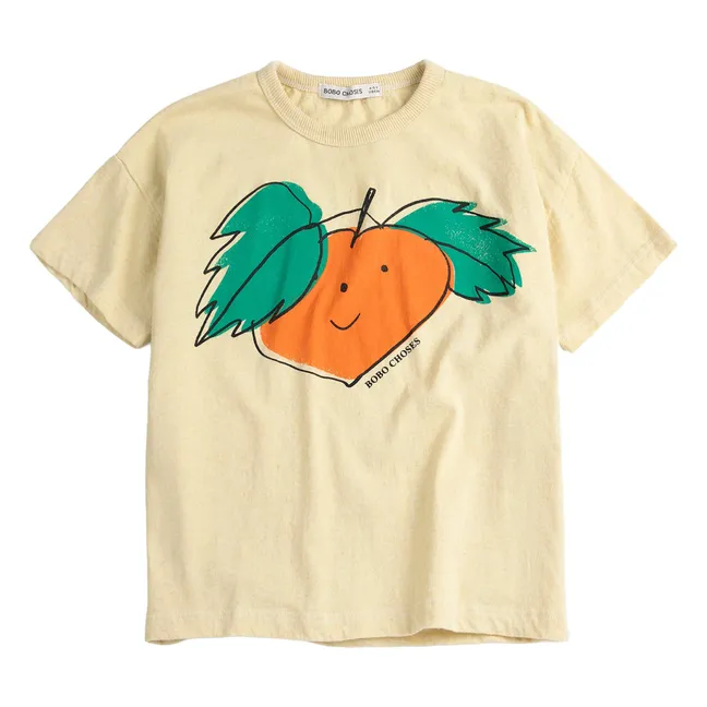 T-shirt Orange Coton Bio | Jaune