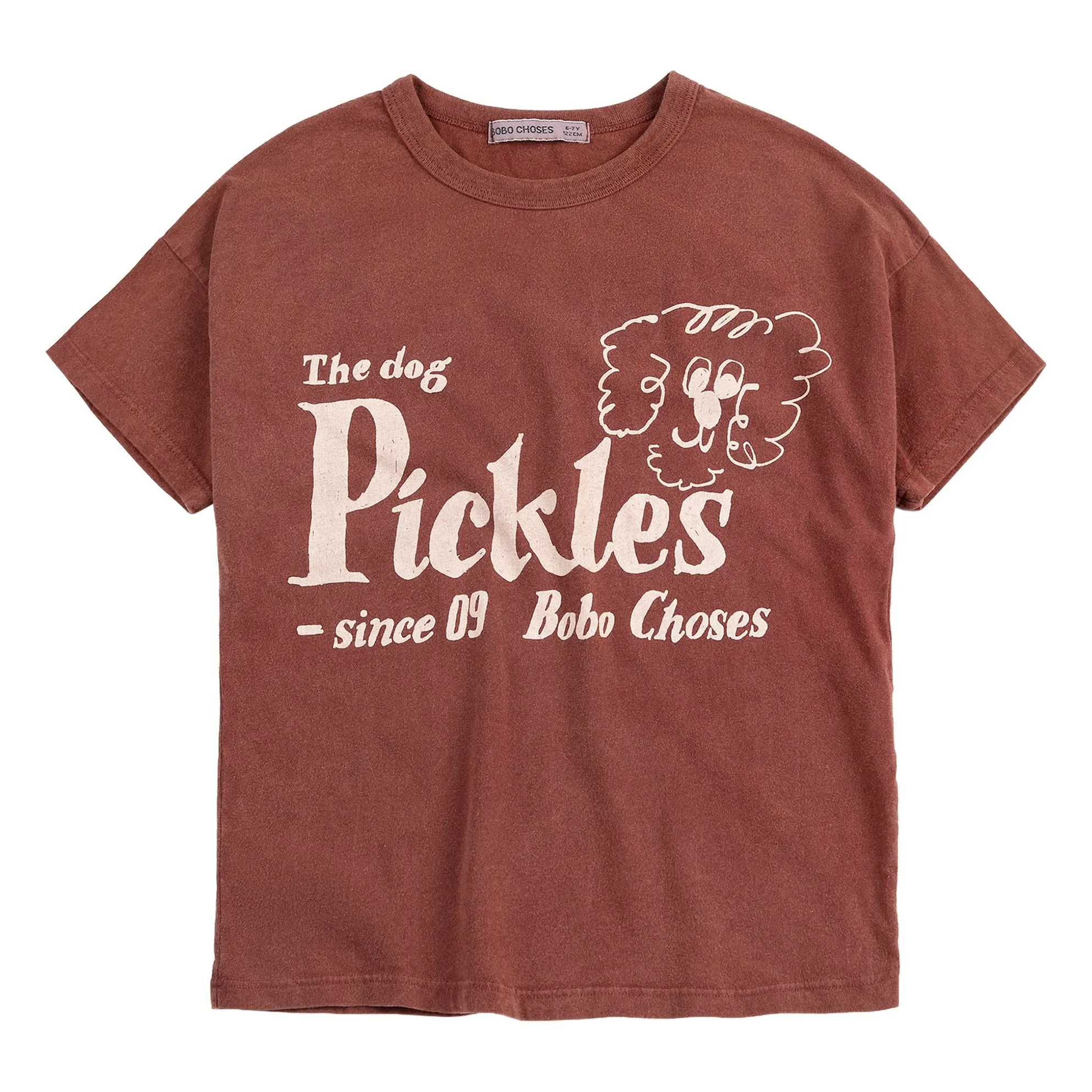 T-shirt The Dog Pickles Coton Bio | Marron- Image produit n°0
