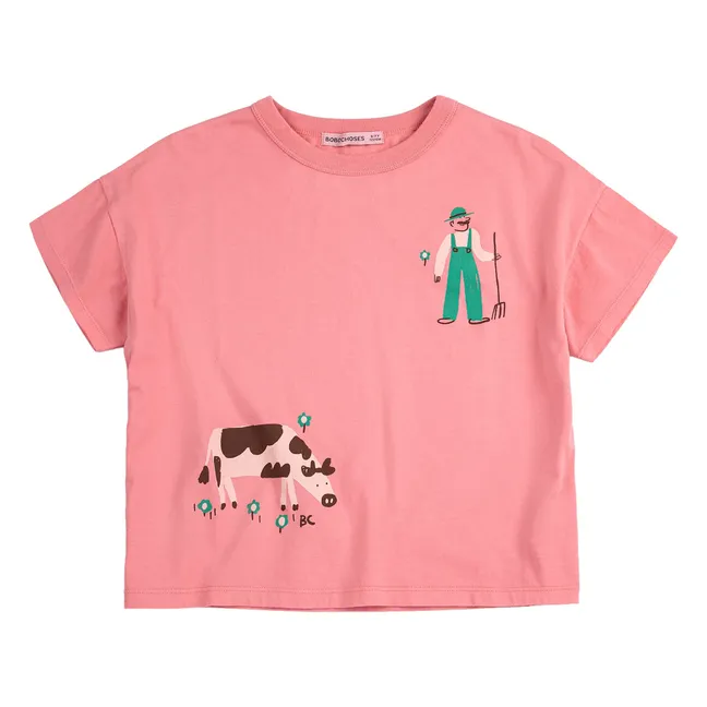 Camiseta Organic Cotton Farm | Rosa