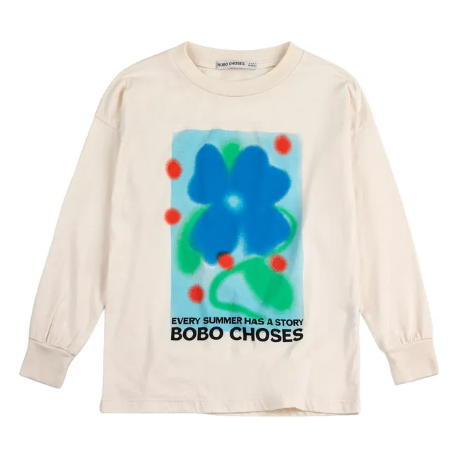 Summer Story organic cotton T-shirt | Ecru