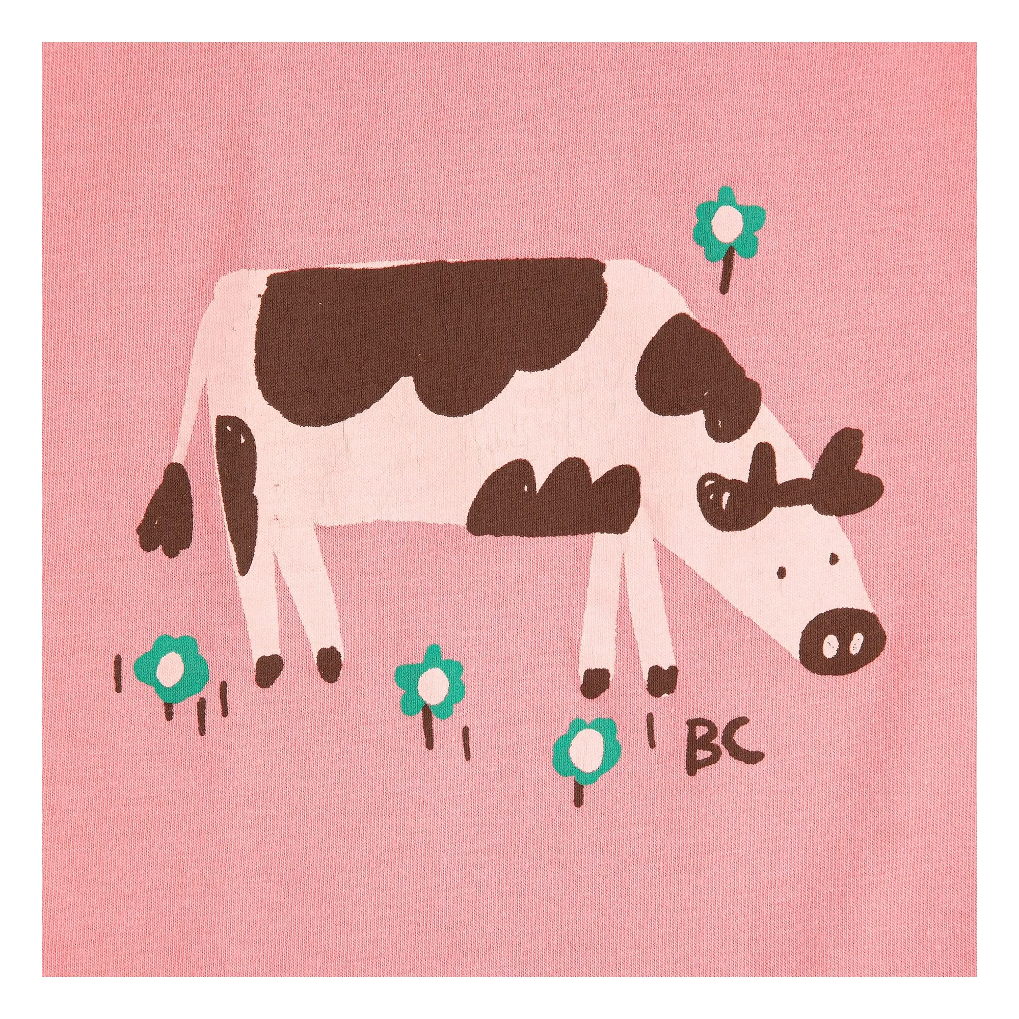 T-shirt Ferme Coton Bio | Rose- Image produit n°3