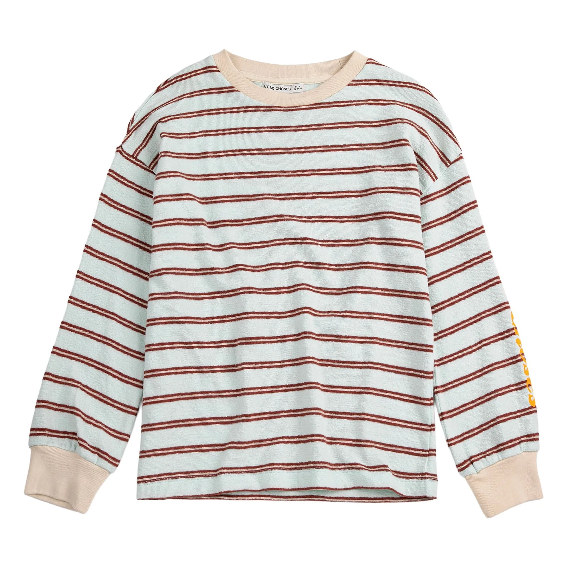 Bobo Choses Pale Blue Striped T-Shirt