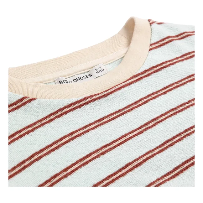 T-shirt Rayé | Bleu pâle