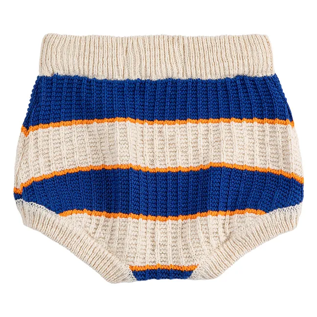 Bloomer Rayé Maille Coton Bio | Ecru