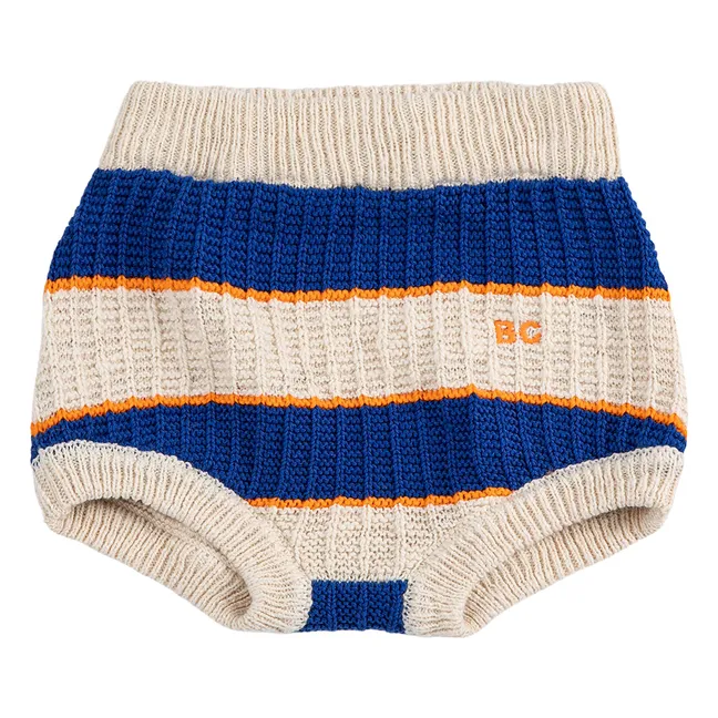 Bloomer Rayé Maille Coton Bio | Ecru