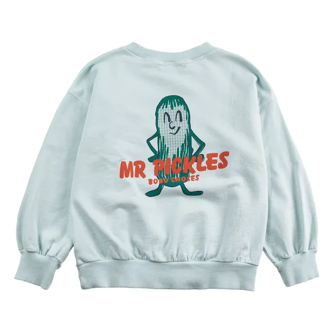 Sudadera de algodón orgánico Mr Pickles | Azul Pálido