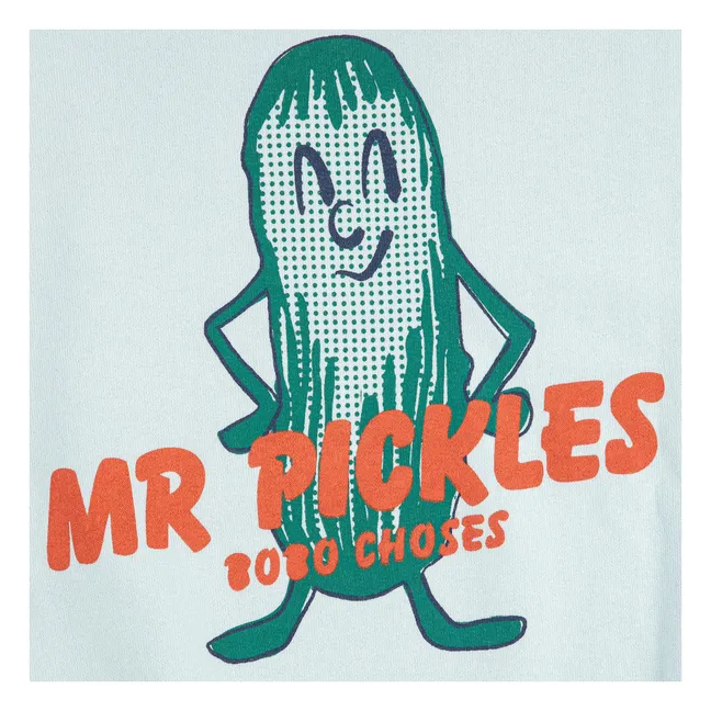 Sudadera de algodón orgánico Mr Pickles | Azul Pálido