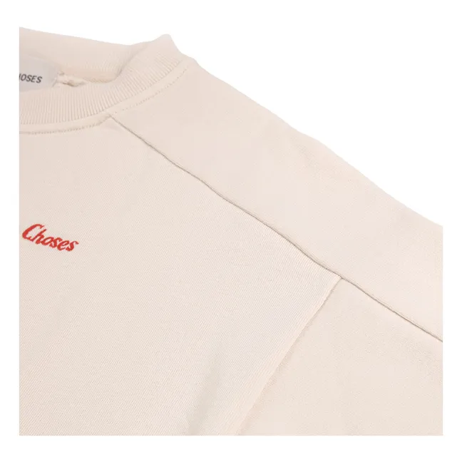 Sweatshirt Niche Bio-Baumwolle | Weiß
