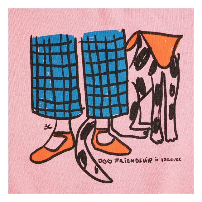 Sudadera Friends de algodón orgánico | Rosa