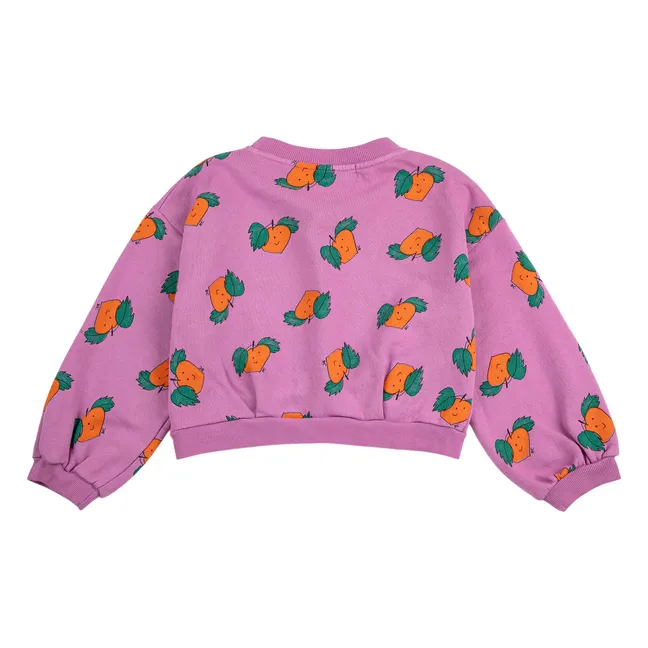 Orange Crop Sweat Algodón orgánico | Violeta