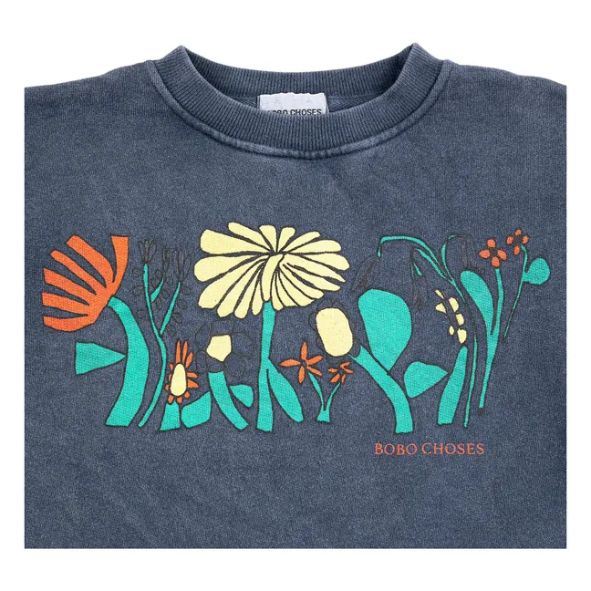 Sudadera de algodón orgánico Herbalist | Azul Marino