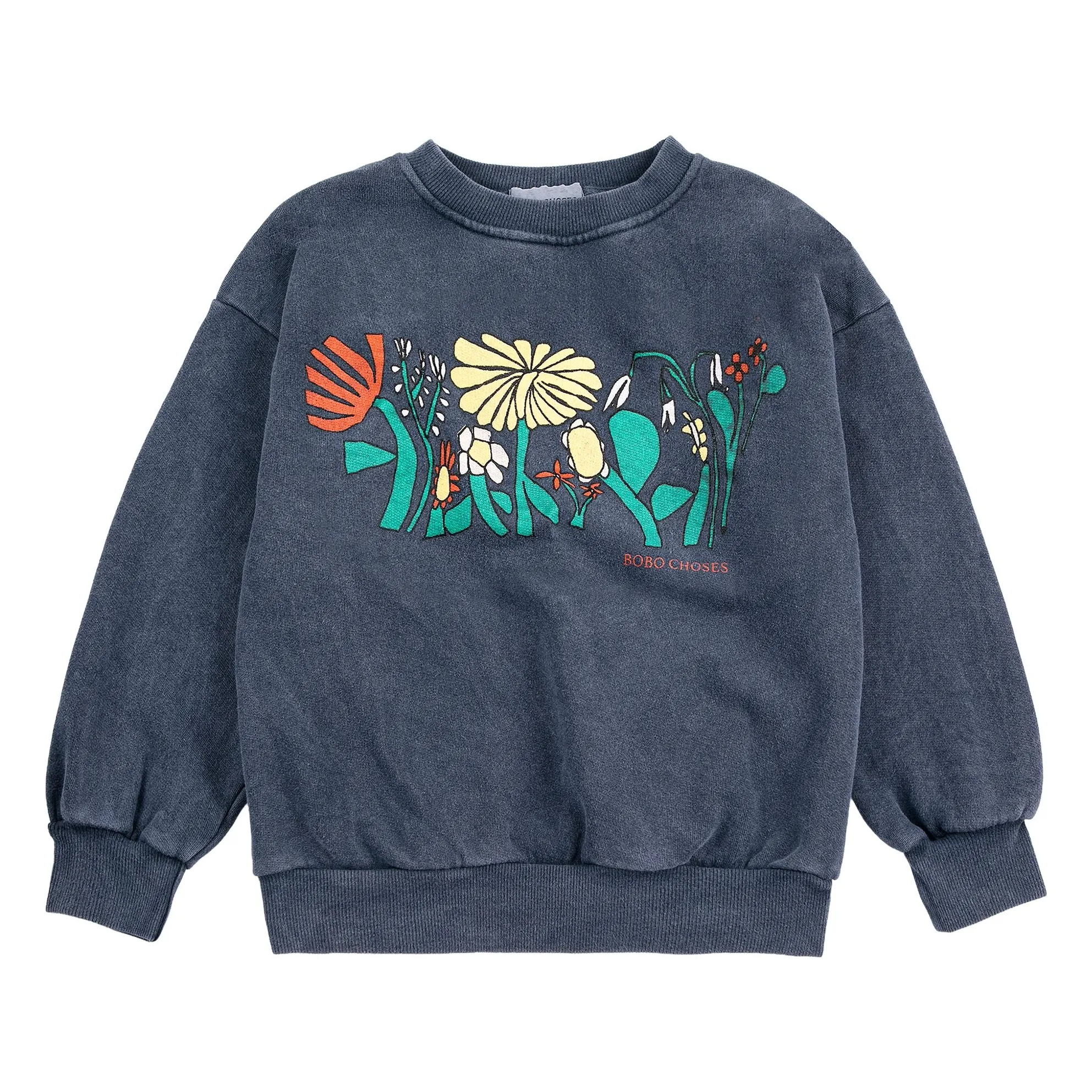 Bobo Choses Navy Blue Herbalist Organic Cotton Sweatshirt