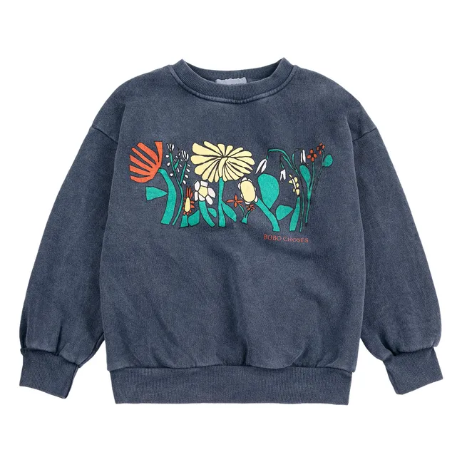 Sudadera de algodón orgánico Herbalist | Azul Marino