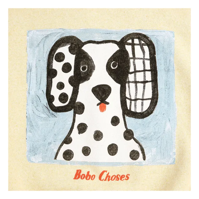 Sudadera dálmata de algodón orgánico | Amarillo