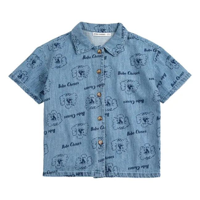 Denim Dog Shirt | Light Blue
