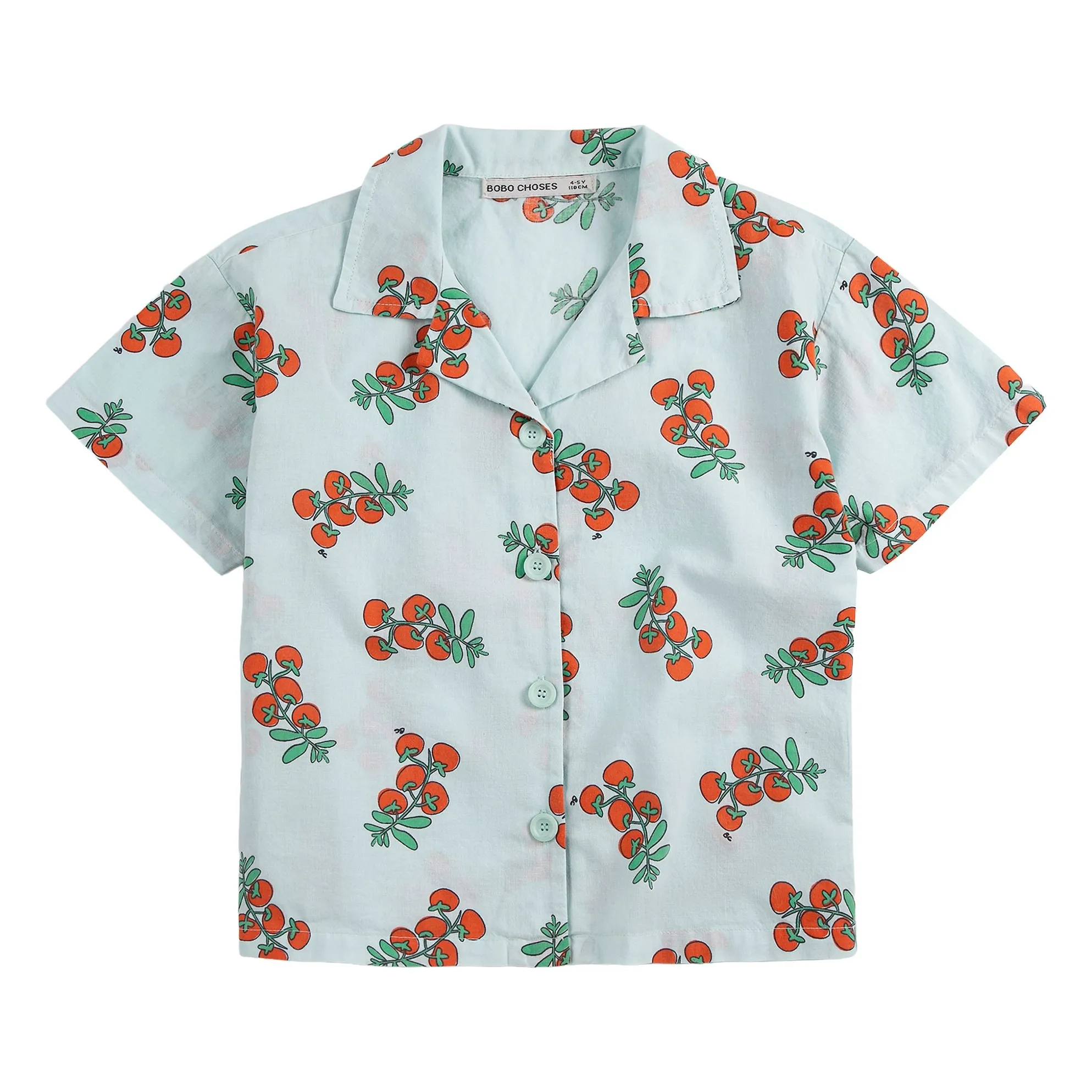 Chemise Tomates Coton Bio | Bleu pâle- Image produit n°0