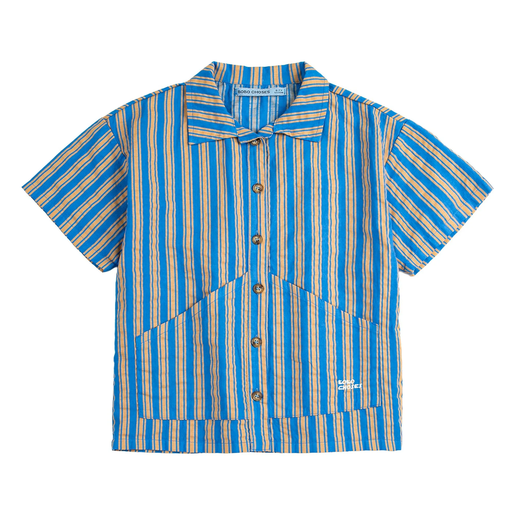 Bobo Choses Blue Striped Shirt