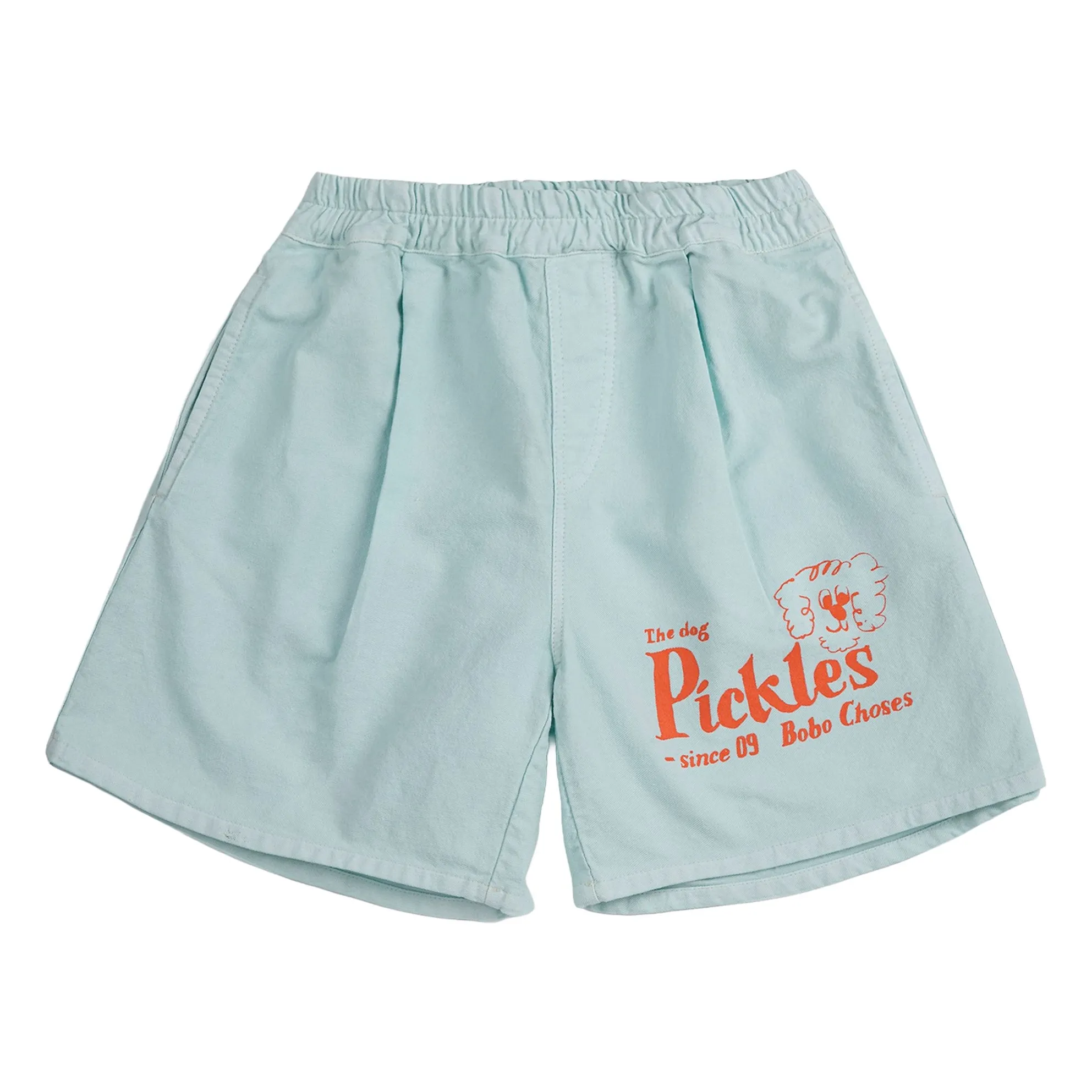 Bobo Choses Pale Blue The Dog Pickles Organic Cotton Shorts
