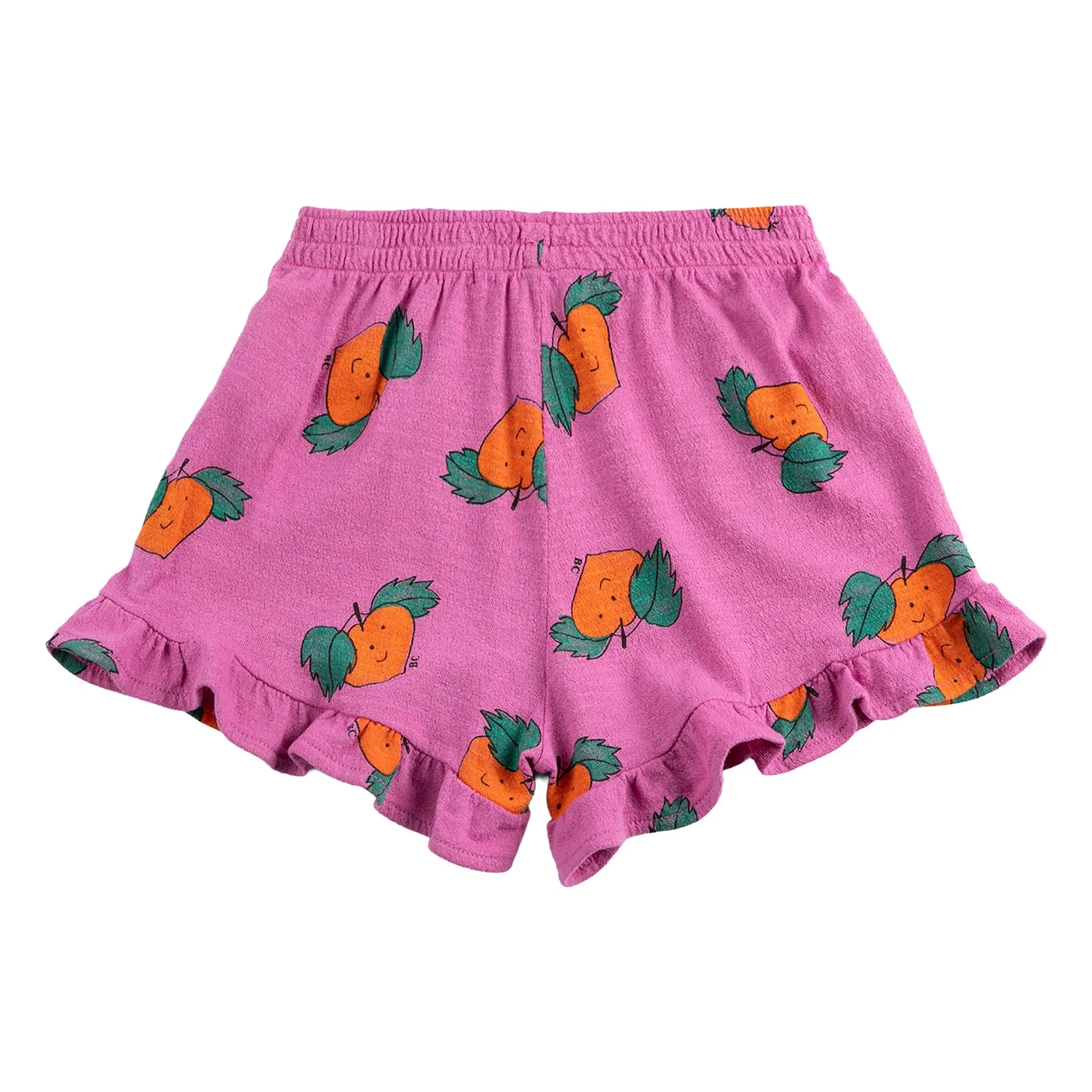 Short Volants Oranges Coton Bio | Violet- Image produit n°4