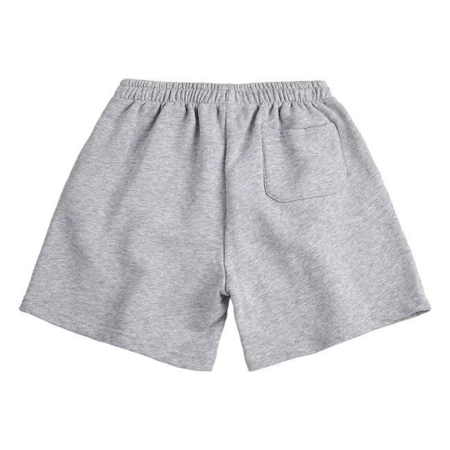 Pantaloncini in cotone organico BC | Grigio chiné