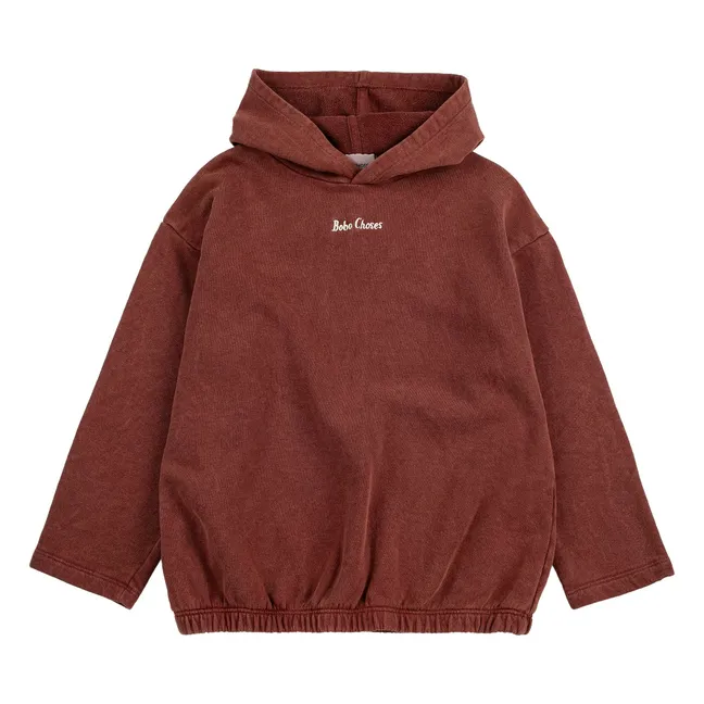 Sweat à Capuche Bobo Choses Coton Bio | Marron