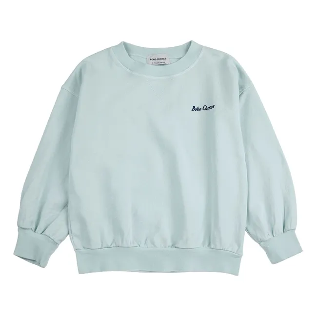 Sudadera de algodón orgánico Mr Pickles | Azul Pálido