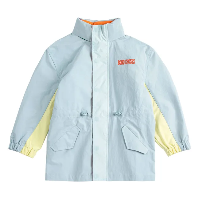 Veste Imperméable Fibres Recyclées | Bleu Clair