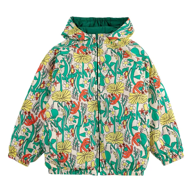 Colorblock Recycled Fiber Reversible Jacket | Yellow